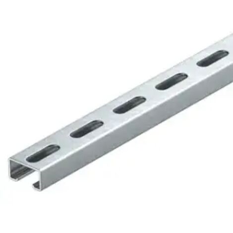 OBO Bettermann Rail profilé perforé, largeur de fente 18mm 2000x40x22,5 acier galvanisé à chaud, 1121979