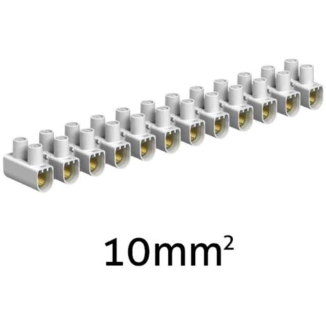 OBO Bettermann Regleta de bornes de hilera 10,0mm² polipropileno blanco, 2056372