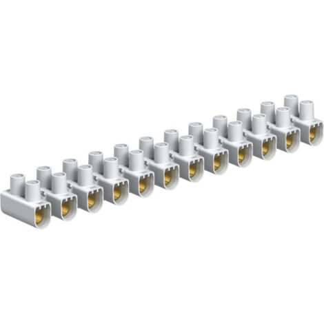 OBO Bettermann Regleta de bornes en línea 16,0mm² Polipropileno blanco, 2056550