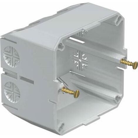 OBO Bettermann Scatola da incasso per apparecchi per apparecchi con anello di supporto Cloruro di polivinile grigio chiaro RAL 7035, 6023207