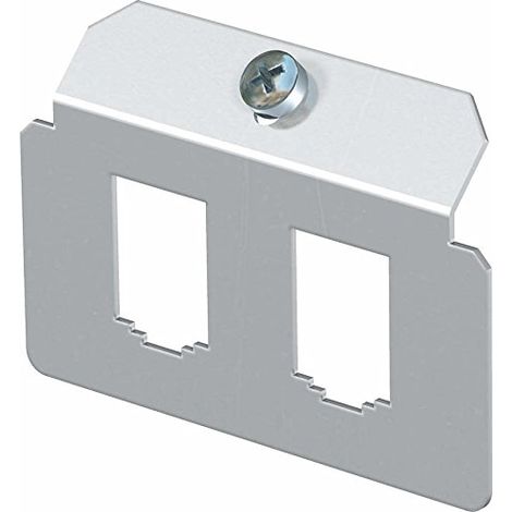 OBO-BETTERMANN SIST. CANALIZ. SOL  PLAQUE SUPPORT MTM 2B POUR 2 CONNECTEURS ACIER INOXYDABLE 7407784