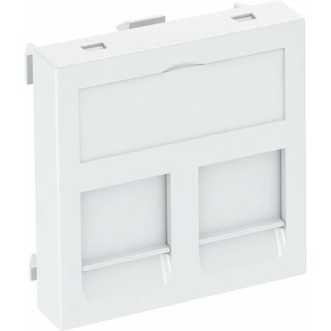 OBO-BETTERMANN SISTEMI MECCANISMI - CORNICE PER MODULO CONNESSIONE TIPO-C 45 X 45 MM PC BIANCO