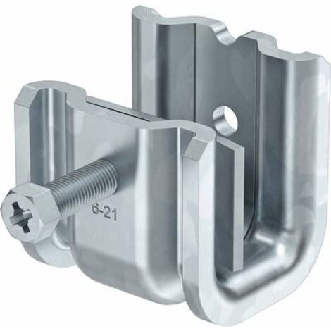 OBO Bettermann Staffa per trave esecuzione pesante 6-21mm Acciaio zincato a caldo, 1486232