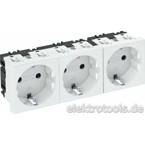 Obo Bettermann STD-D0 RW3. Anzahl der Pole: 2P. Produktfarbe: Weiß. Eingangsspannung: 250 V, Stromstärke (maximal): 16 A. Breite: 135 mm, Tiefe: 42 mm, Höhe: 45 mm. Anzahl enthaltener Produkte: 1 Stüc