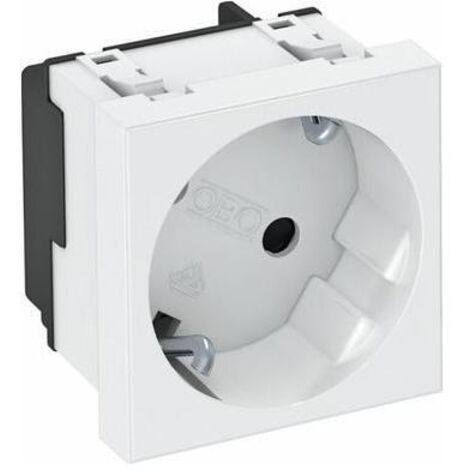OBO BETTERMANN Steckdose 1f rws mt GEB-K m.BS IP20 ZP m.erh.Berührungsschutz Zentralpl STD-D3SRW1