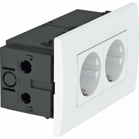 OBO Bettermann Steckdoseneinheit Modul 45, 2fach 84x140x59mm Polycarbonat signalrot RAL 3001, 6119409