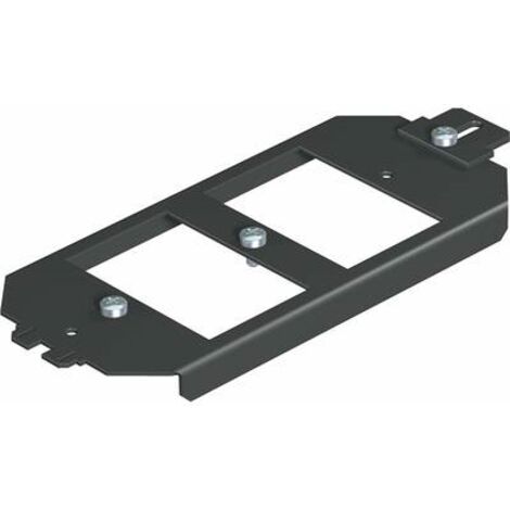 OBO Bettermann Supporto base per piastra di supporto 165x76x12 acciaio zincato a nastro nero intenso RAL 9005, 7407836