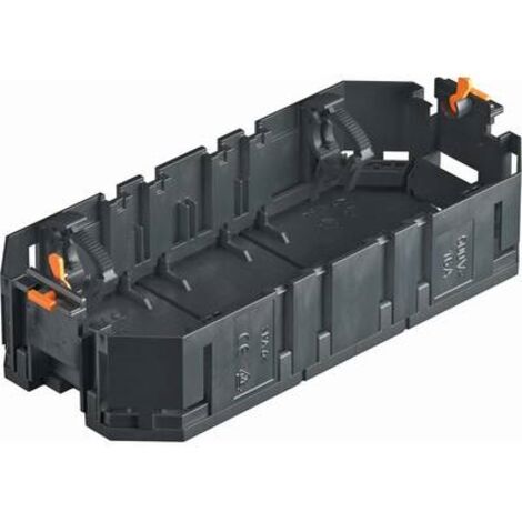 OBO Bettermann Supporto universale per apparecchi di installazione 165x76x36 poliammide nero grafite RAL 9011, 7408721