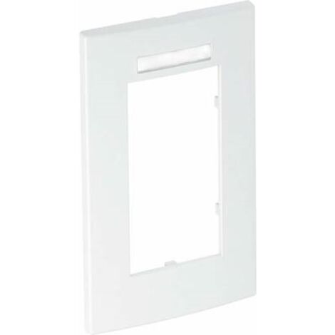 OBO Bettermann Telaio di copertura Modulo 45, 2 posti 84x140mm Policarbonato bianco puro RAL 9010, 6119362