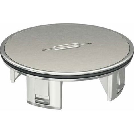 OBO Bettermann Tubo con piastra di copertura Ø110mm Zinco pressofuso nichelato, 7428140