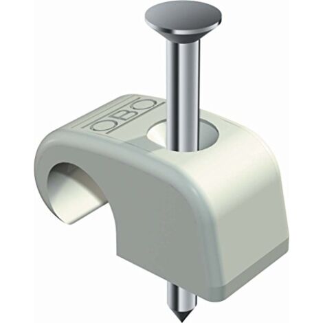 OBO Bettermann Vertr Haft-Clip m.Nagel 10-14mm L25 PP lgr 2027 25 100 Stk