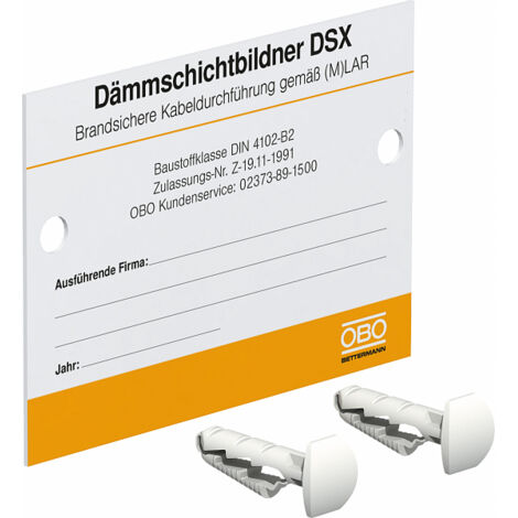 OBO Bettermann Vertr Kennzeichnungsschild f.Einzelkabeldurchf. KS-LAR DE