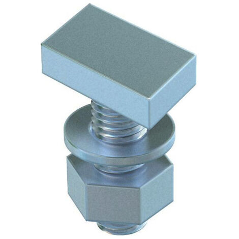 OBO Bettermann Vite a testa a martello per guide profilate centrale M8x30mm acciaio lamellare di zinco, 1148060