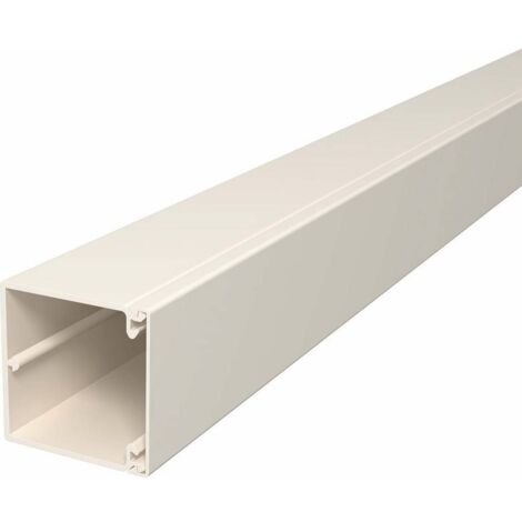 OBO Bettermann Wand- und Deckenkanal mit Bodenlochung 60x60x2000 Polyvinylchlorid cremeweiß RAL 9001, 32 Meter, 6021948