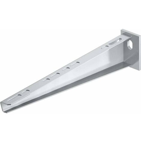 OBO Bettermann Wand- und Stielausleger mit angeschweißter Kopfplatte B110mm Edelstahl, rostfrei A2 1.4301 blank,..., 6421008