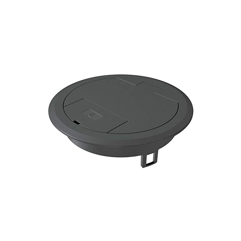 Obo-bettermann prise sol ges R2 9011 sortie câble polyamide noir gris 7405084