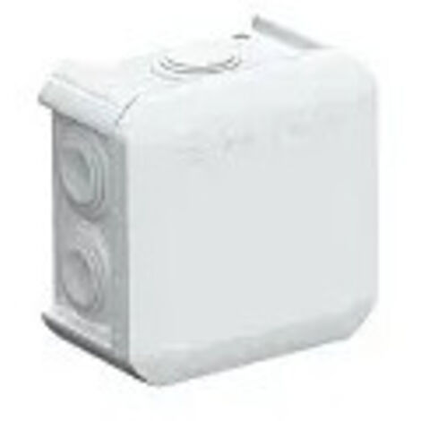 OBO Boite de dérivation T40 hxlxp: 77x77x46m, gris clair 7x M25