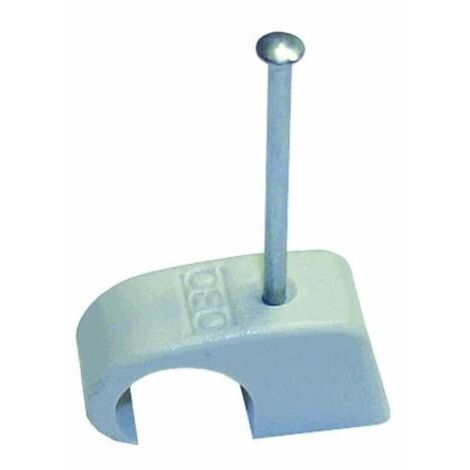 Kabelklemmen 50 Stück halogenfrei Nagel-L 50 mm Nagelschellen Kabel-Ø 14 mm 