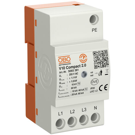 OBO ÜBERSPANNUNGSABLEITER 255V (V10 COMPACT 2.0)