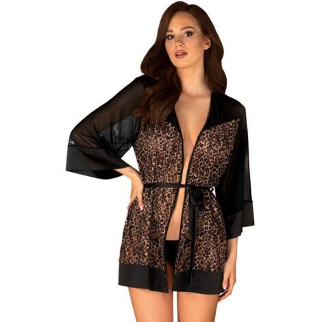 Obsessive - Peignoir Sexy Panther Allunes L/XL