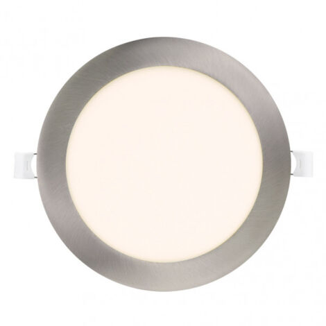 Obsidian Downlight 24w 4000k Nickel Rond 2040lm 2.5x30x30 Cm Coupe 27.5 Cm