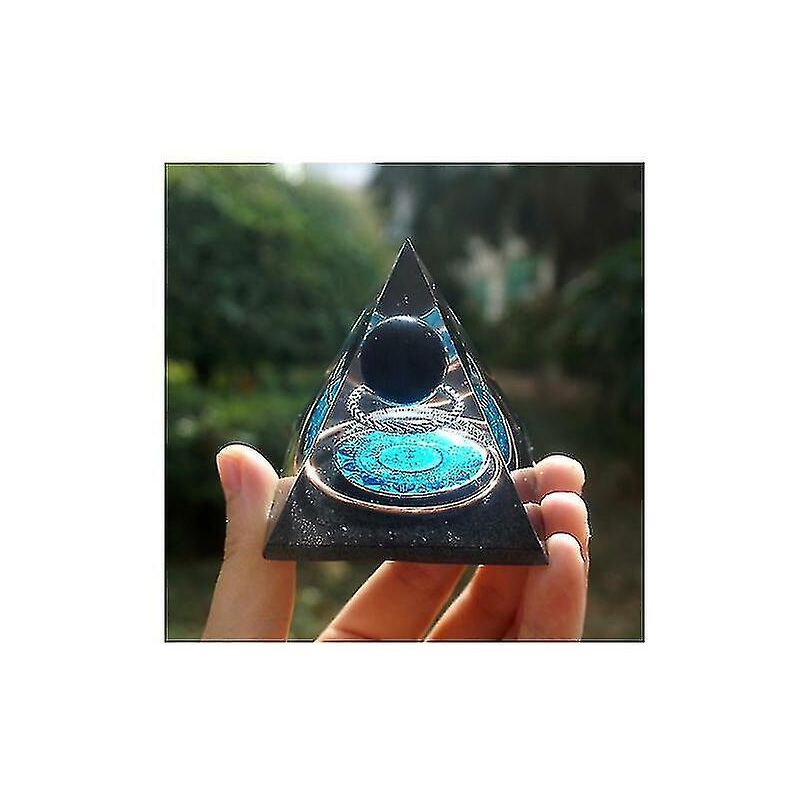 Obsidienne Sphère Orgonite Pyramide Cône Sphère de cristal Obsidienne Sphère de cristal -