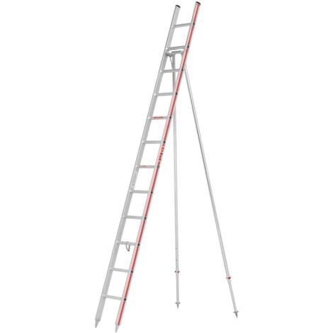 ECHELLE DIRECT Obstbaumleiter aus Aluminium 12 Sprossen - regulierbare Höhe - 3049/12