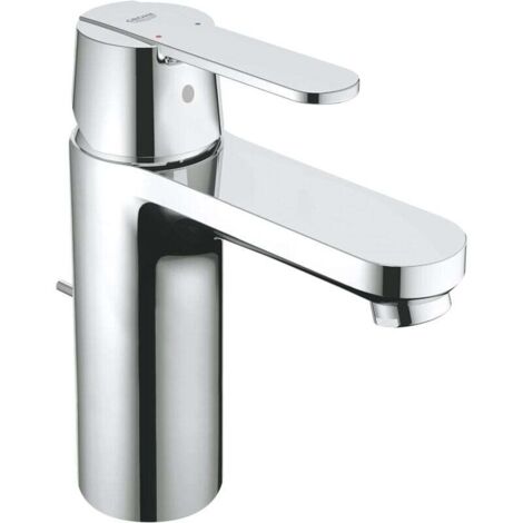 Obtenga un grifo para lavabo de baño, grifo mezclador monomando con desagüe emergente, desagüe incluido, grifo aireador ahorrador de agua, fácil instalación, tamaño cromado.