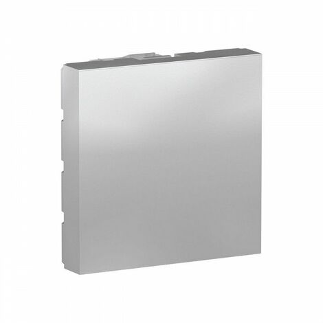 obturateur - 2 modules - alu - schneider unica nu986630