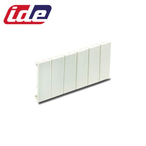 Obturateur 6 modules pour coffret IDE - Couleur - GRIS - Cache 6 modules compatible IDE