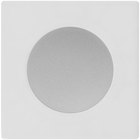 Obturateur ALU DOM + plaque simple blanc - FONTINI