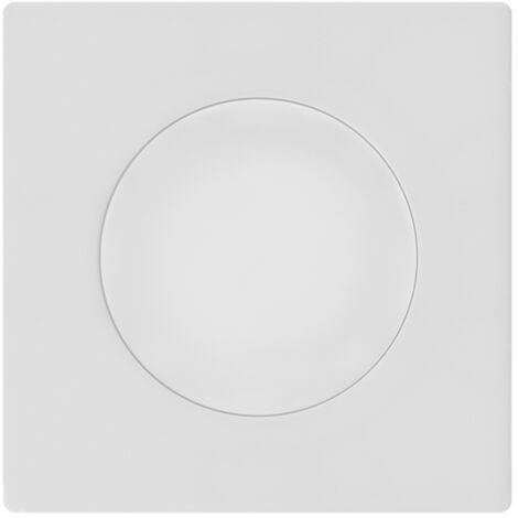 Obturateur blanc DOM avec plaque simple blanc – Sobriété et intégration parfaite - FONTINI