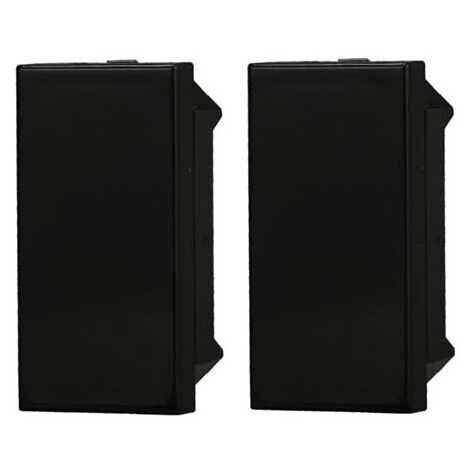 Obturateur compatible Bticino Axolute couleur noir paquet 2pcs Ettroit AN0100