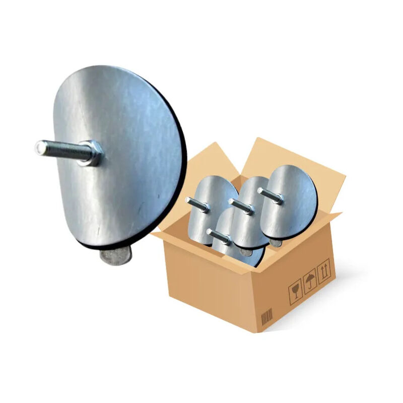 Obturateur de colonne, diamètre 125 mm, tampon hermétique acier galvanisé,10 pièces