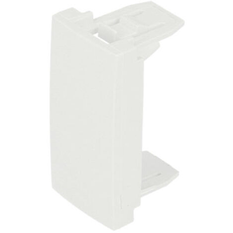 Obturateur enclipsable - 1 module - Couleur matériel - Blanc