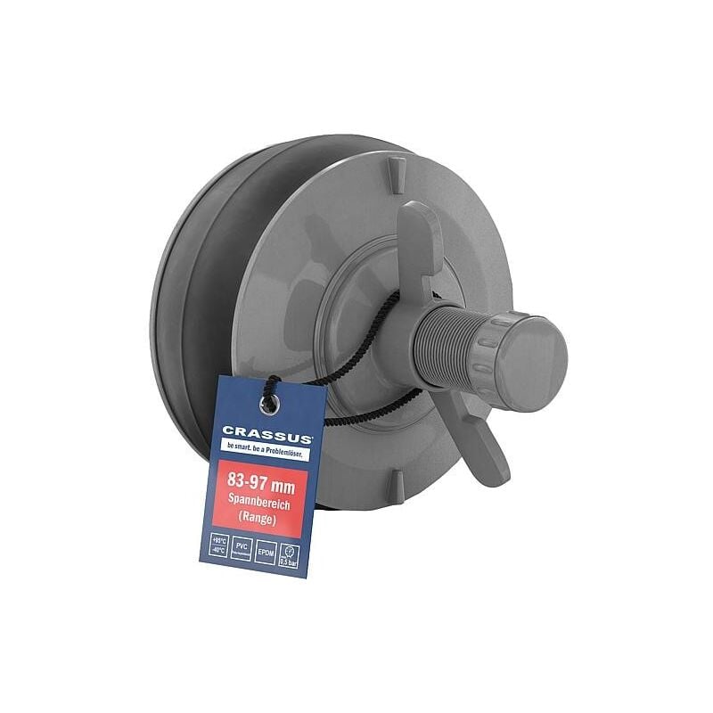 Crassus - Obturateur fermeture rapide csv 90, pvc, plage serrage 83-97mm epdm/pvc, pn 0,5 bars