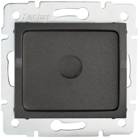 Obturateur LOGI - Graphite - ABS - 71x71mm - IP20 - Kanlux