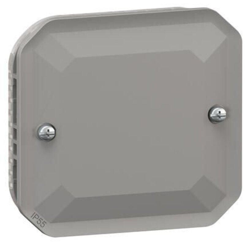 Legrand - obturateur étanche plexo avec enjoliveur - finition gris LEG069537L