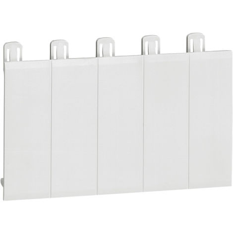 Obturateur pour coffret - bande de 5 modules - blanc
