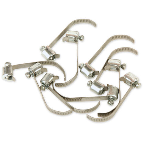 Oc-Pro – Colliers de serrage 6 à 11 mm – Acier inoxydable – Lot de 10 colliers – Résistance à la corrosion pour environnements variés