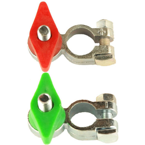 Oc-Pro – Cosse électrique de batterie rouge et verte – Configuration raccord Arelco – Section 10mm² – Pour connexions sécurisées