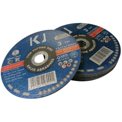 Oc-Pro – Disque à tronçonner 75mm – Épaisseur 1mm – Alésage 10mm – Lot de 10 disques pour découpe précise – Performance optimale pour mini-meuleuses