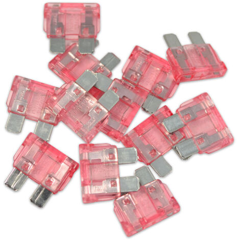 Oc-Pro – Fusibles enfichables 4A sachet de 25 – Couleur rose pour identification facile – Dimensions 19 x 4,5 mm – Protection installations électriques