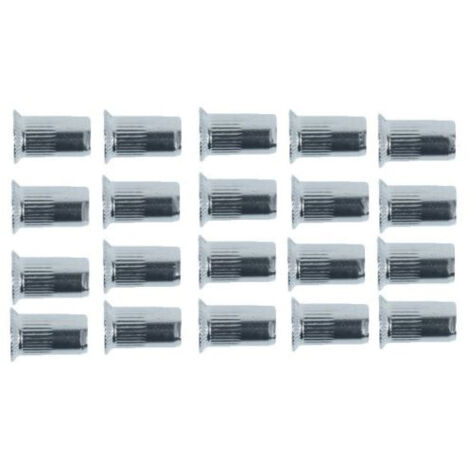 Oc-Pro – Inserts filetés inox A2 Ø 3 à 8 mm – Assortiment de 50 pièces pour épaisseurs 0,5 à 3 mm – Crantage anti-rotation