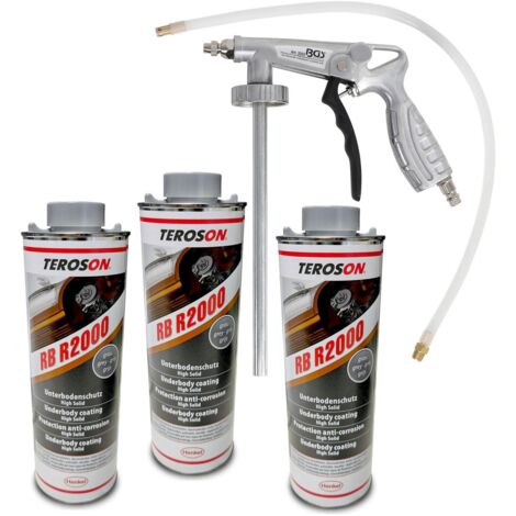 Lot De 2 Bombes Anti-Gravillon Blackson Blanc - Protection Carrosserie 500ml - Peignable & Élastique