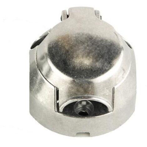 Oc-Pro – Prise remorque femelle aluminium 12V 7 plots – Conception robuste pour caravanes – Résistance aux intempéries – Éclairage et réflecteurs