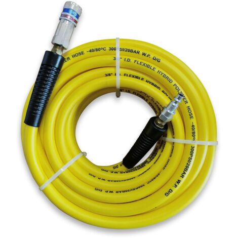 Oc-Pro – Rallonge tuyau air comprimé 10 m – Diamètre intérieur 8 mm – Pression 20 bars – Avec coupleur CEJN et embout ISO6150B
