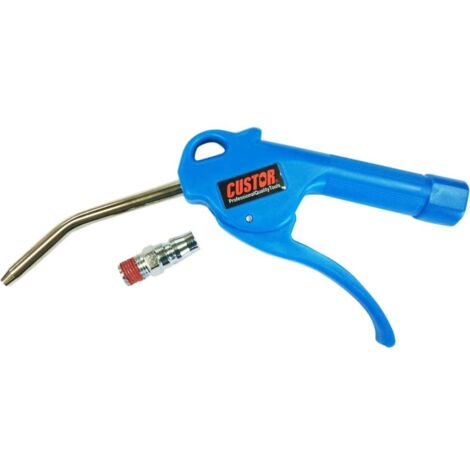 Oc-Pro – Soufflette pneumatique avec bec courbé 100 mm – Embout mâle 1/4 – Accès facile aux zones difficiles d'accès – Pour compresseur d'air