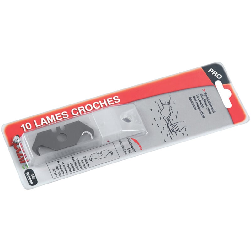 Lames crochets spécial moquette x100