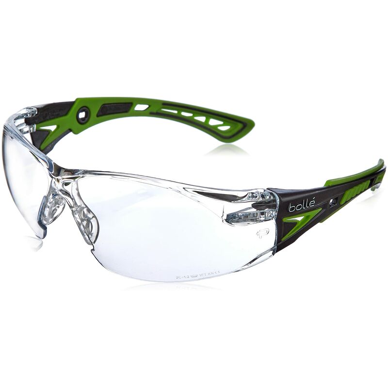 Image of Bollé Safety - Bollé Rushppsig taglia unica Rush + occhiali di sicurezza – verde/nero